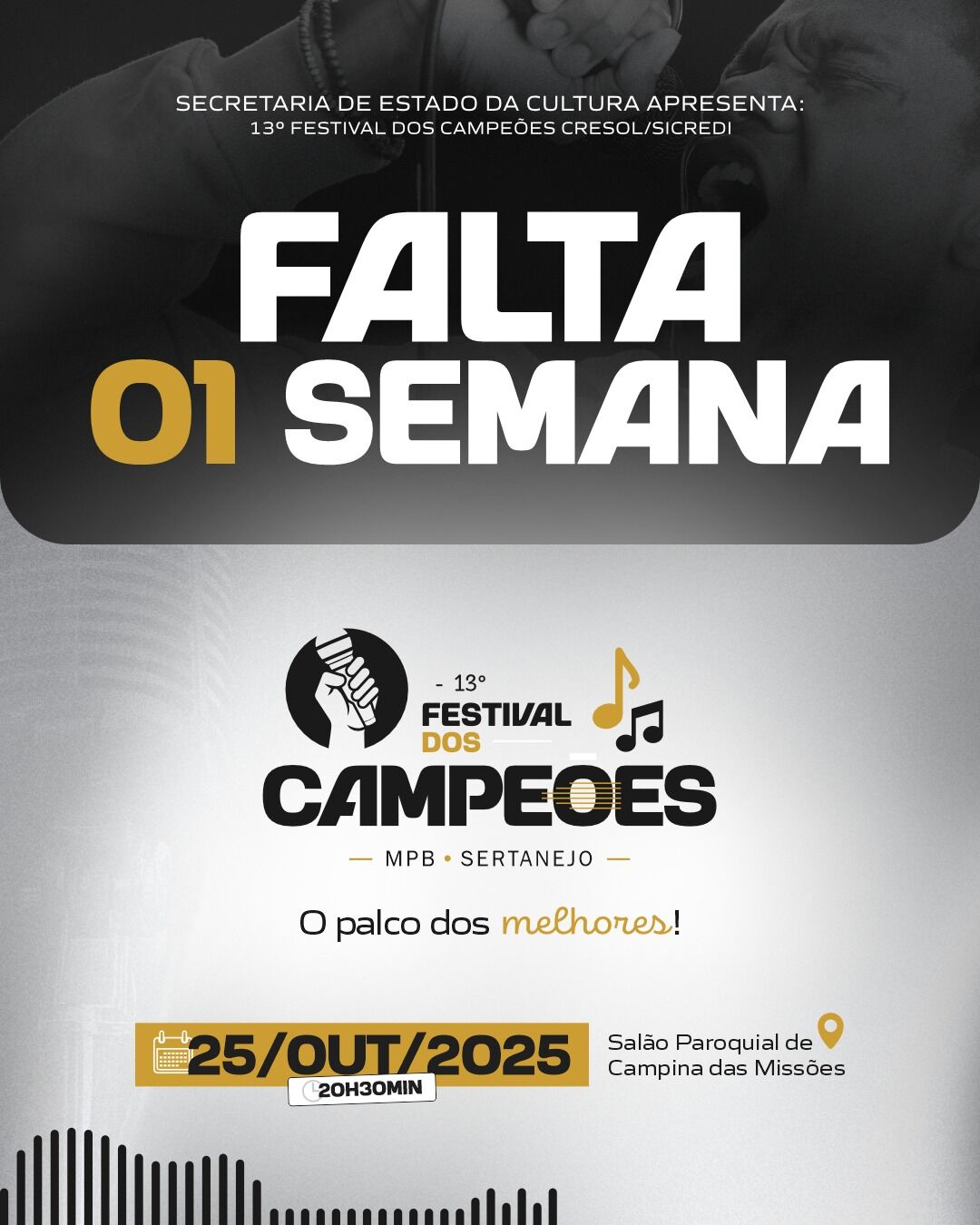 13º Festival dos Campeões - MPB e Sertanejo