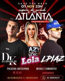 VÉSPERA DE FERIADO NO ATLANTABAR