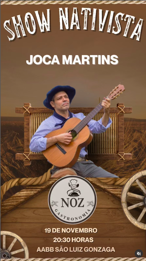 Show Nativista: Jantar Show com Joca Martins