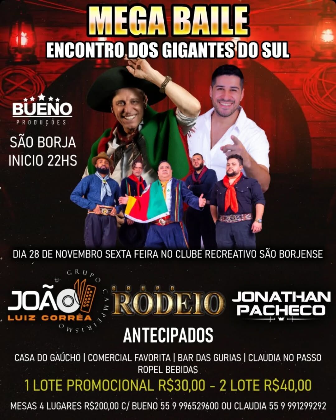 MEGA BAILE - ENCONTRO DOS GIGANTES DO SUL