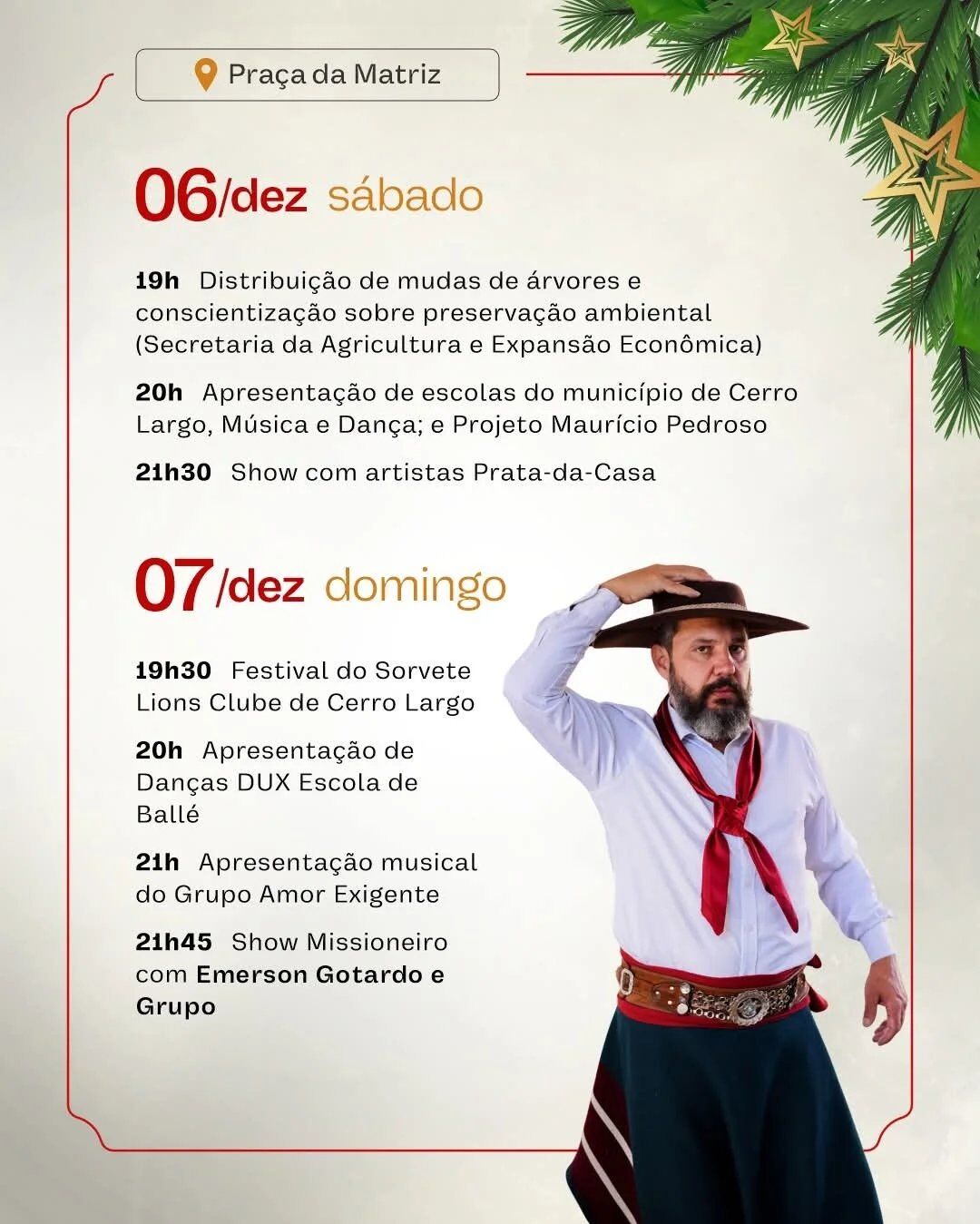 Natal Luz Missioneiro 2025 - Dias 06/12 e 07/12