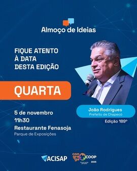 Almoço de Ideias | Edição 189 com o Prefeito de Chapecó