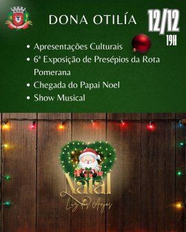 Celebração de Natal - Vila Dona Otilía