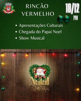 Celebração de Natal - Rincão Vermelho