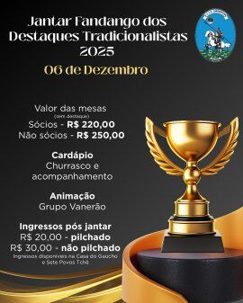 Jantar Fandango dos Destaques Tradicionalistas