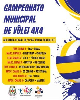 Abertura do Campeonato Municipal de Vôlei 4x4