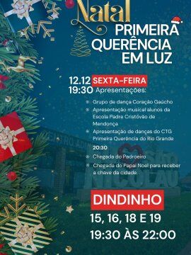 Natal Primeira Querência em Luz